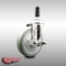 Service Caster 5 Inch 316SS Gray Polyurethane Swivel 3/4 Inch Expanding Stem Caster Brake SCC-SS316EX20S514-PPUB-TLB-34 - alternate 2